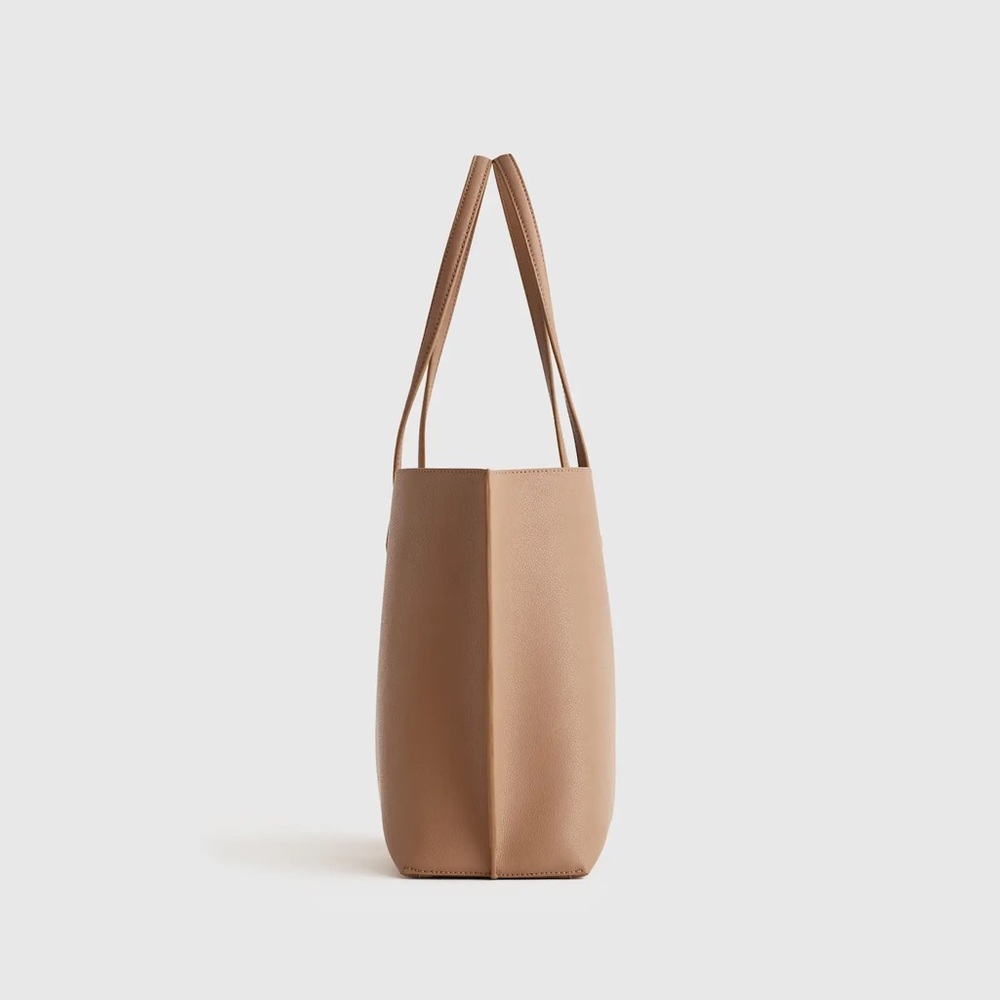 QUINCE- Italian Leather Triple Compartment Tote- Cappuccino
NWT + dust bag - Picture 6 of 11